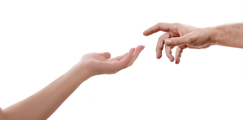 Hands linked in unity